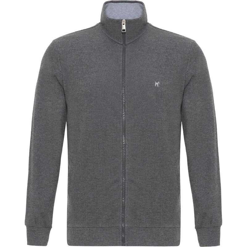 Williot Tepláková bunda sivá melírovaná 61625490