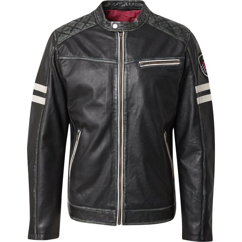 FREAKY NATION Prechodná bunda červená / čierna / biela 60917987