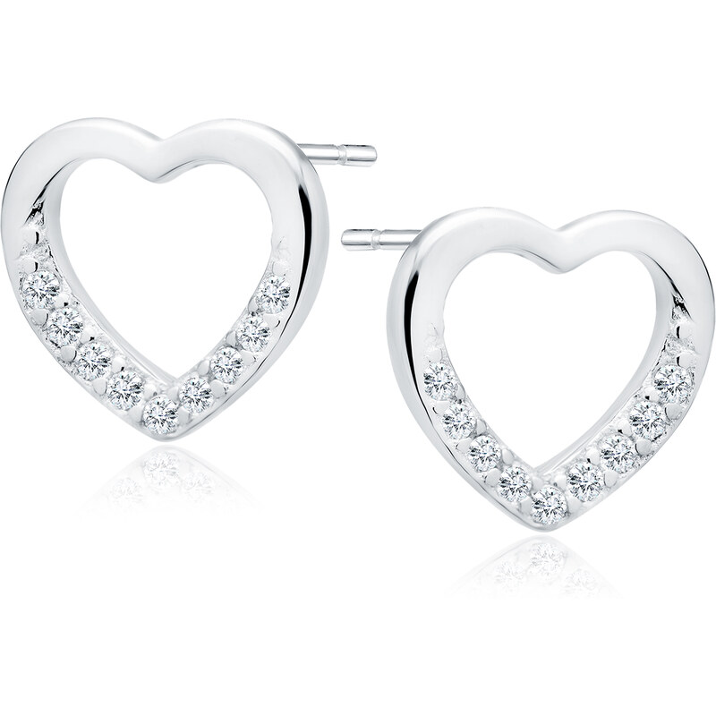 Olivie Strieborné náušnice SRDCE 3570 16605037