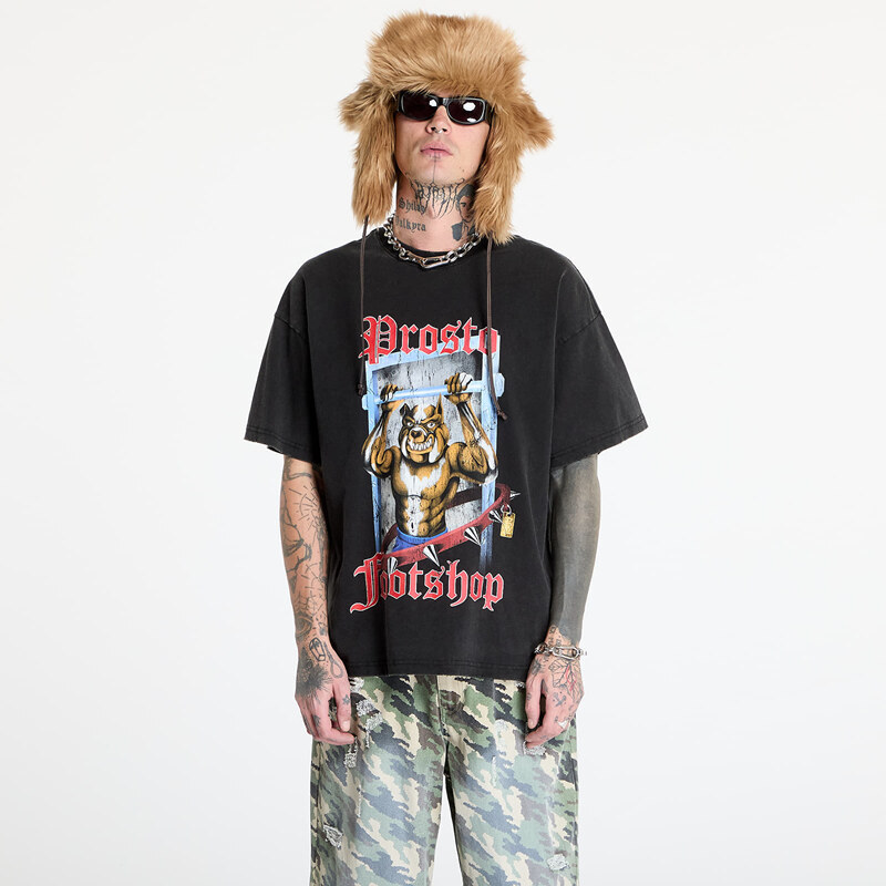 Tričko FTSHP x PROSTO T-Shirt UNISEX Black Bulldog L 60766373