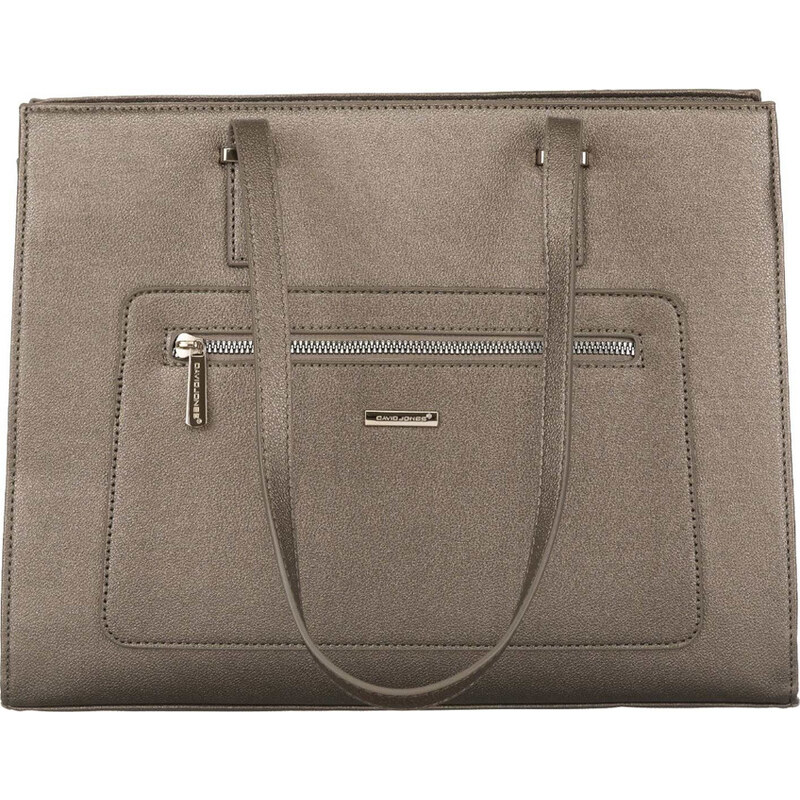David Jones strieborná elegantná shopper kabelka CH21081 55033094