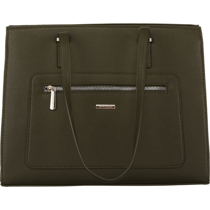 David Jones khaki elegantná shopper kabelka CH21081 55033095