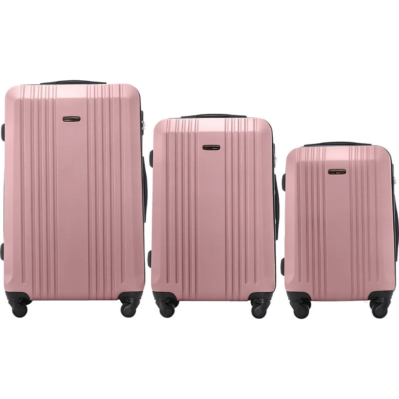 Rose gold sada cestovných kufrov KESTRAL KST01, Set of 3 suitcases (L, 60766774