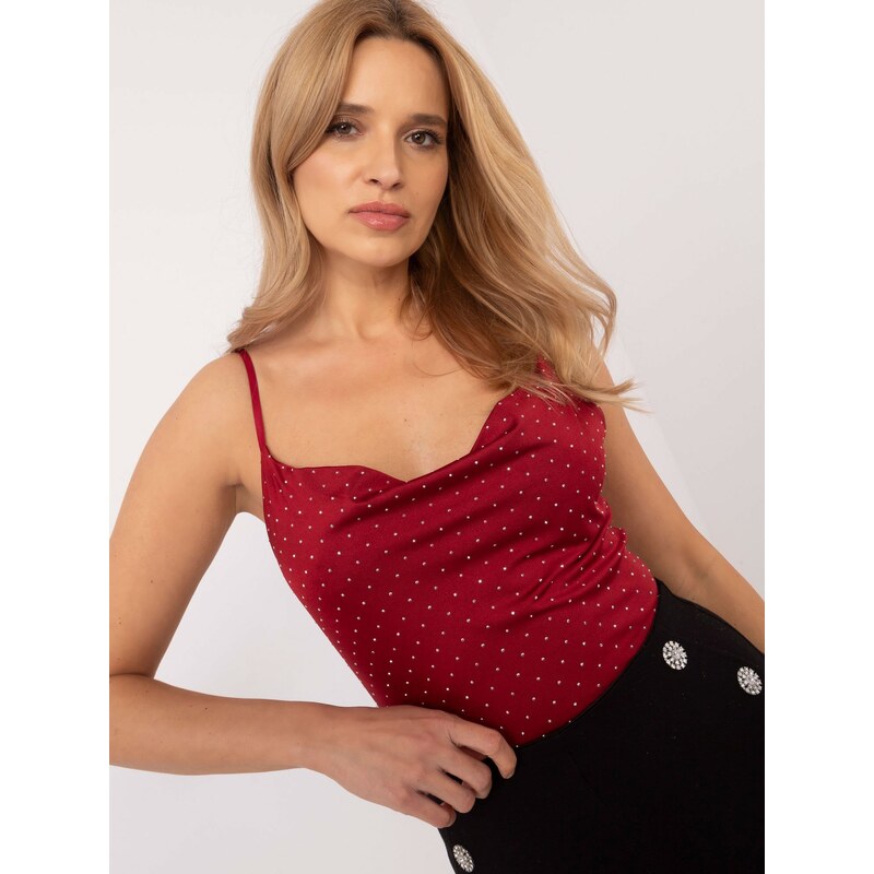 Italy Moda Top-DHJ-TP-20051.78-Burgundy 64666783