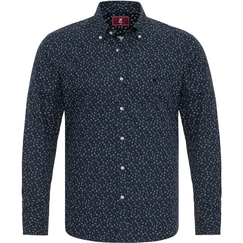 Williot Košeľa námornícka modrá / tmavozelená / biela 61944508