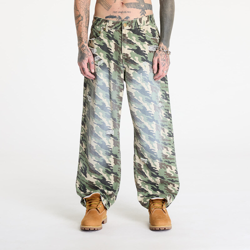 Kalhoty FTSHP x PROSTO Cargo Pants UNISEX Camo 36 60766376