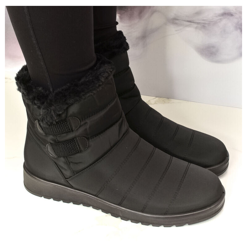 JOHN-C Dámske čierne snehule LORENA 60776189