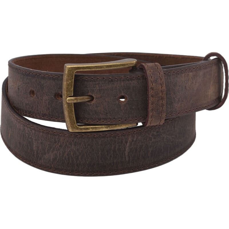 Mercucio Pánsky kožený opasok 747-40-35 tmavý tan hunter šitý pracka 64508242