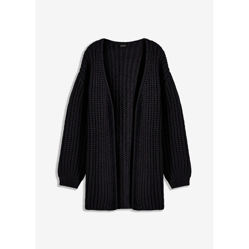 bonprix Hrubo pletený sveter, farba čierna 60785111