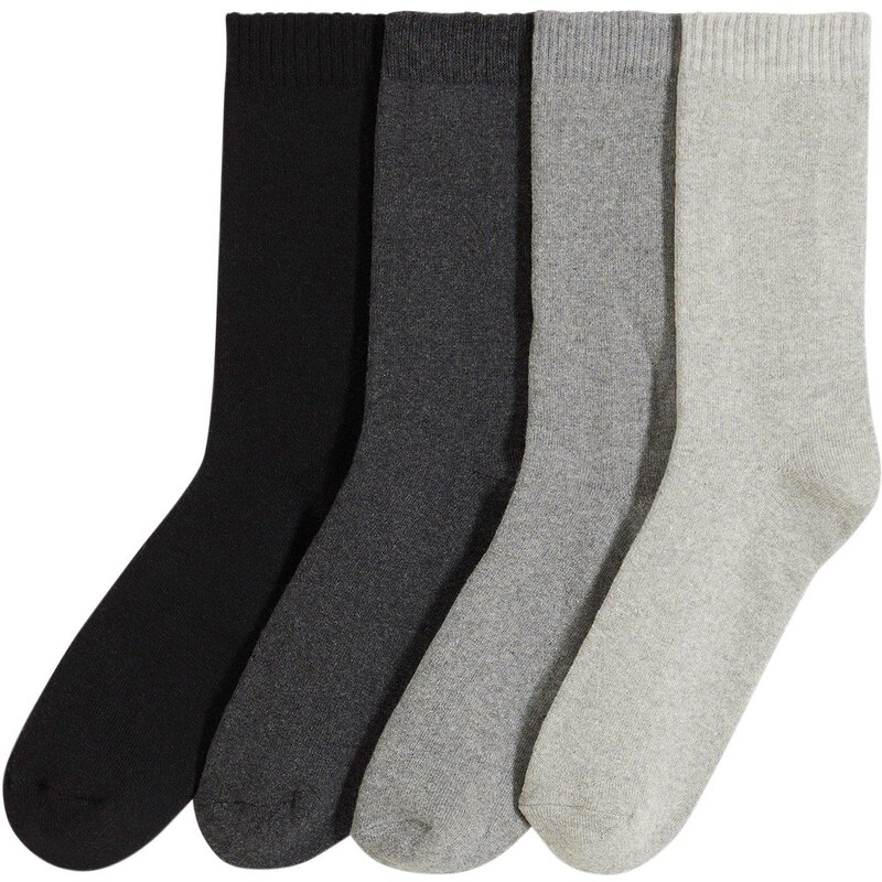 bonprix Termo froté ponožky s bio bavlnou (4 ks v balení), farba 60785123