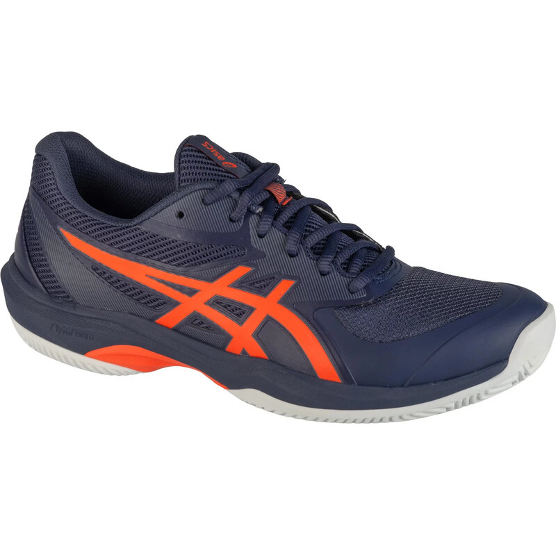 Tmavomodré pánske tenisky na antuku s oranžovými prvkami ASICS Gel 60785504