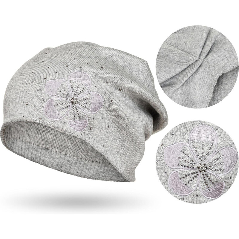 Šedá čiapka s elegantným vzorom - Peterson 60788587