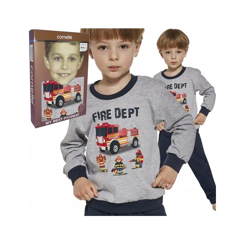 Detské Pyžamo pre chlapca Cornette Fireman 60790933