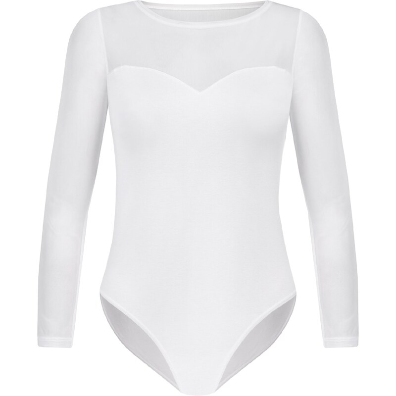 TEYLI Košeľové body biela 63145644