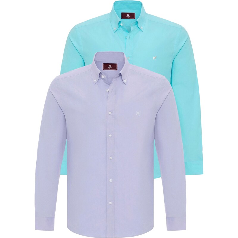 Williot Košeľa zelená / svetlofialová 60911250