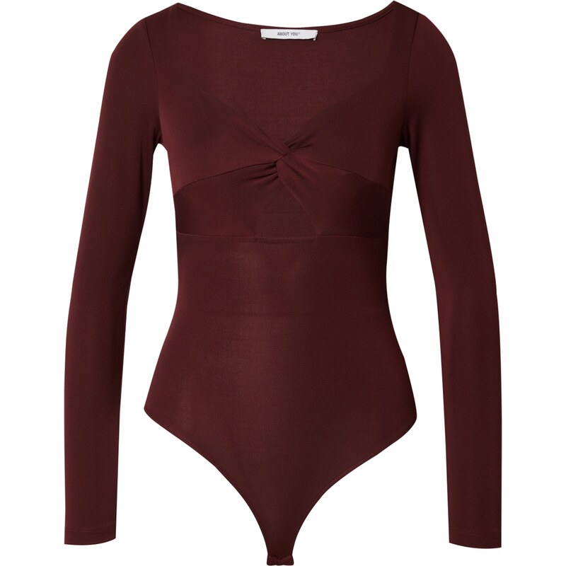 ABOUT YOU Košeľové body Paige tmavočervená 60982716