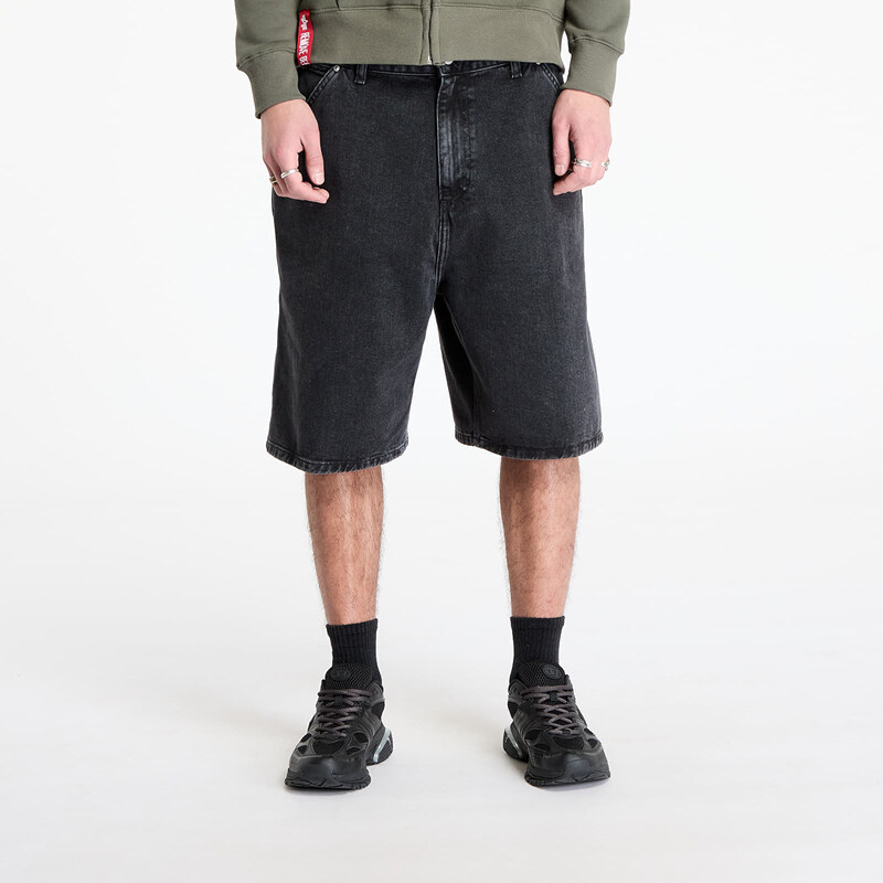 Šortky Carhartt WIP Rivet Short Black Stone Washed XS 60805843