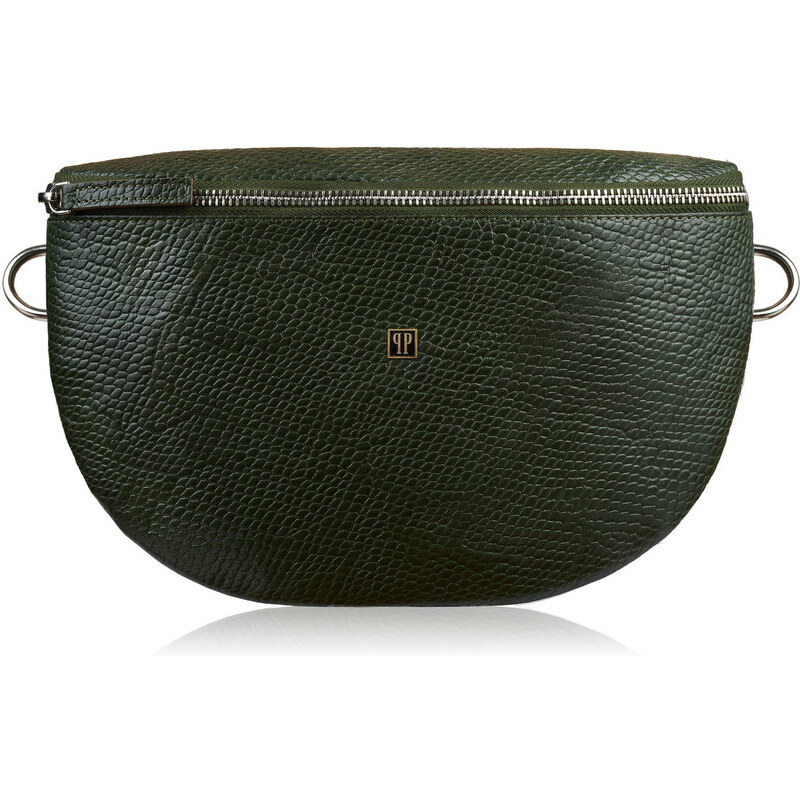 Paolo Peruzzi Dámska kožená ľadvinka T-36-PGB | tmavozelená T-36-PGB 60808244