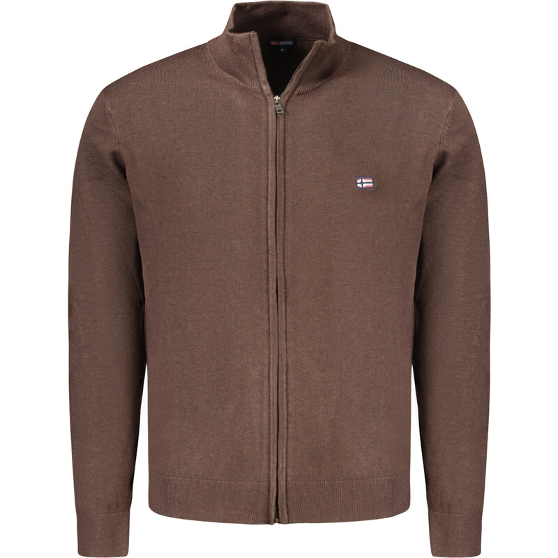 NORWAY 1963 Pánsky hnedý sveter na zips 64711518