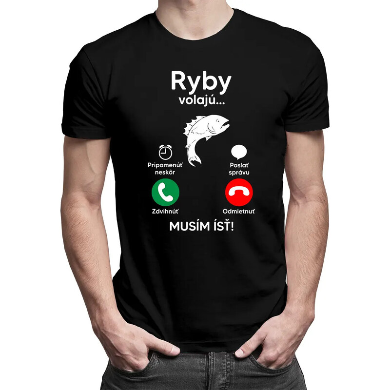E-shop Garibald Ryby volajú, musím ísť - Pánske tričko s potlačou