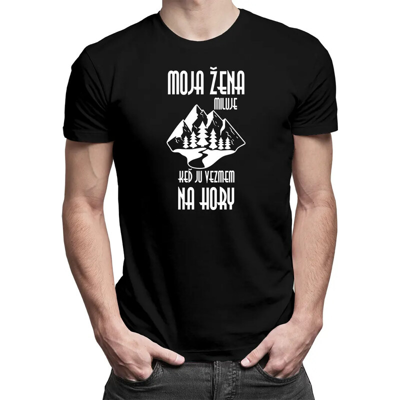 E-shop Garibald Moja žena miluje, keď ju vezmem na hory - pánske tričko