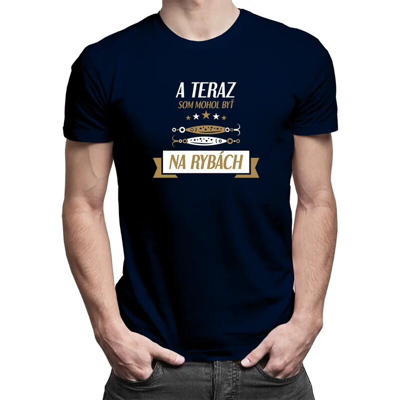 E-shop Garibald A teraz som mohol byť na rybách v2 - pánske tričko s