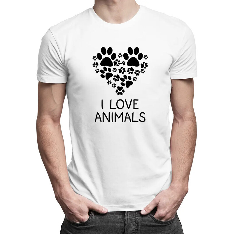 E-shop Garibald I love animals - pánske tričko s potlačou