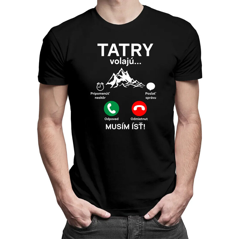 E-shop Garibald Tatry volajú, musím ísť - pánske tričko s potlačou
