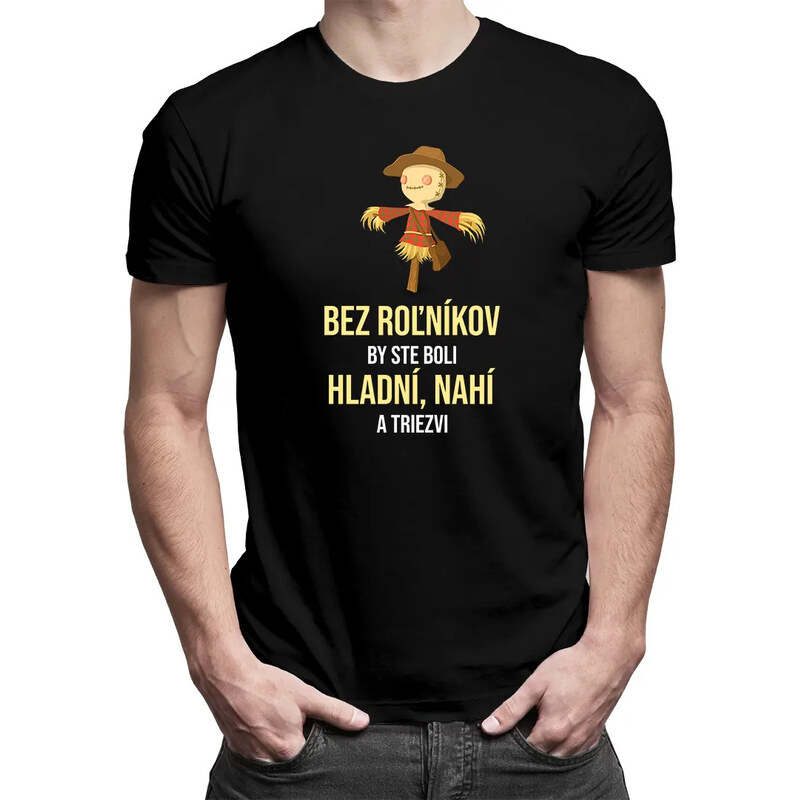 E-shop Garibald Bez roľníkov v2 - pánske tričko s potlačou