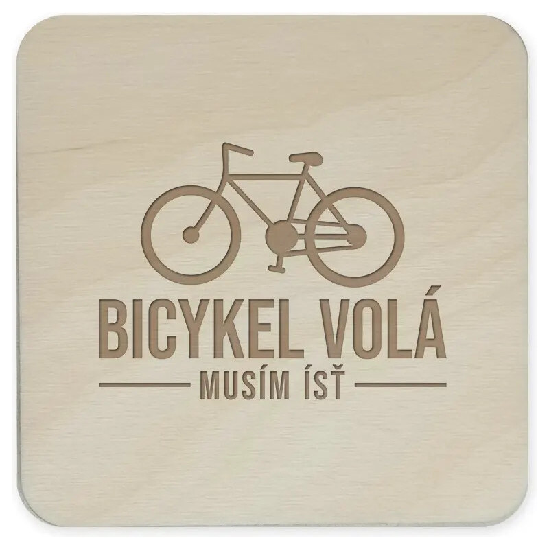Garibald Bicykel volá - musím ísť - sada gravírovaných podložiek pod 60823558