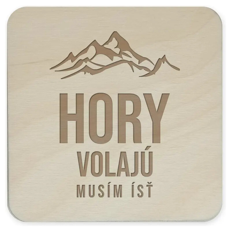 Garibald Hory volajú - musím ísť - sada gravírovaných podložiek pod 60823560