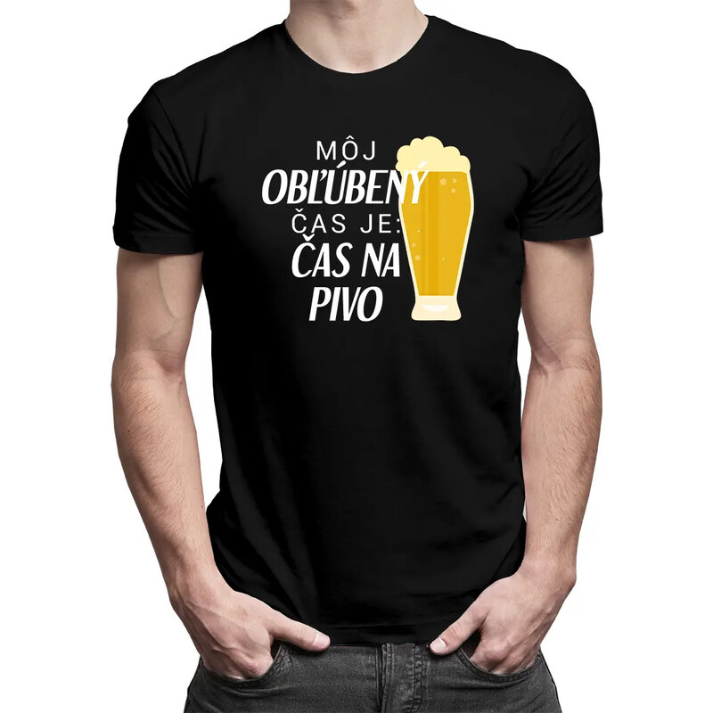 E-shop Garibald Môj obľúbený čas je čas na pivo - pánske tričko s