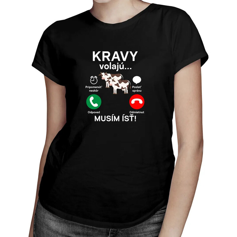 E-shop Garibald Kravy volajú, musím ísť - dámske tričko s potlačou
