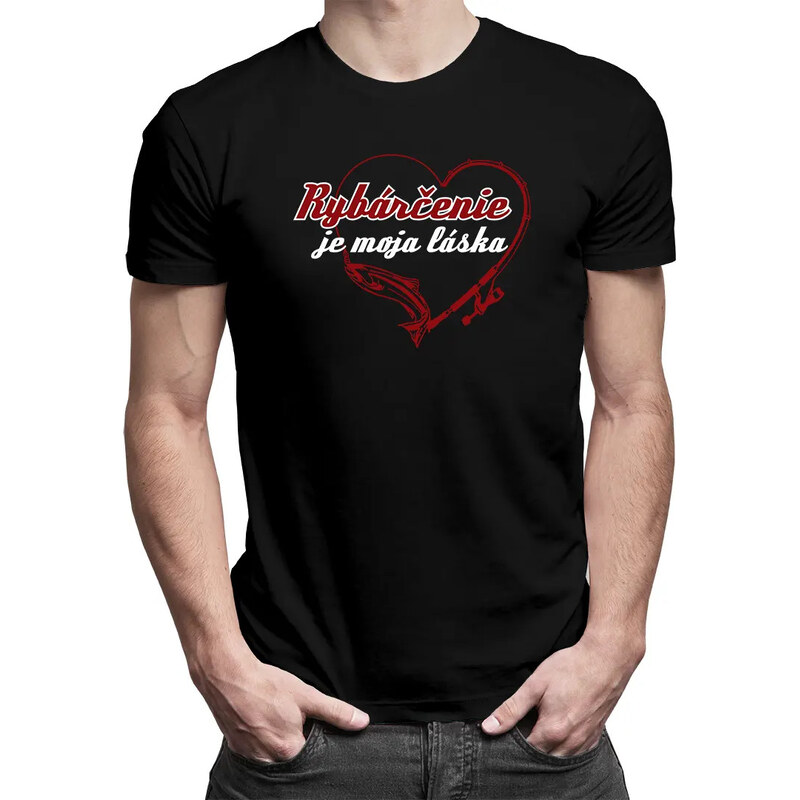 E-shop Garibald Rybárčenie je moja láska - pánske tričko s potlačou