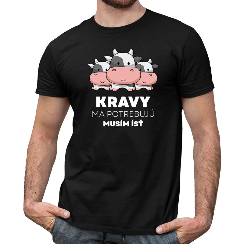E-shop Garibald Kravy ma potrebujú, musím ísť - pánske tričko s