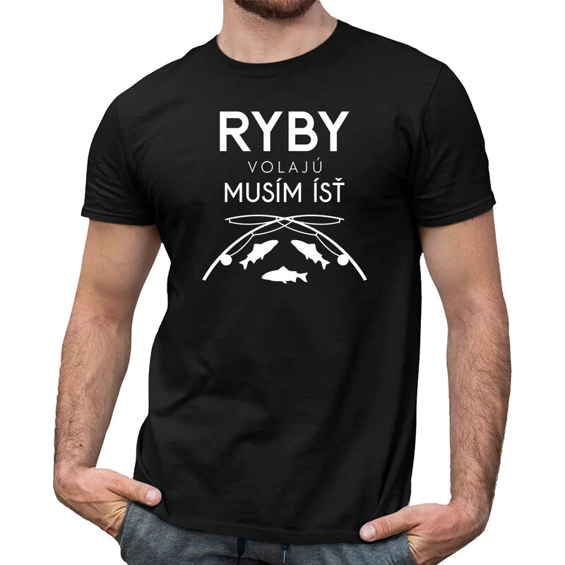 E-shop Garibald Ryby volajú, musím ísť v2 - pánske tričko s potlačou