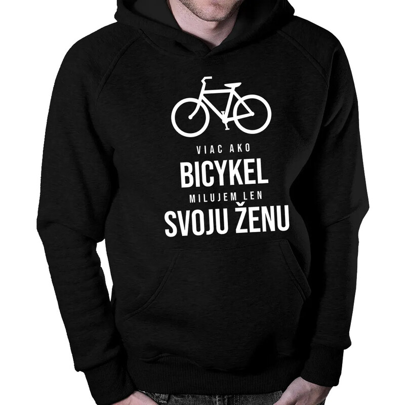 E-shop Garibald Viac ako bicykel milujem len svoju ženu - pánska mikina