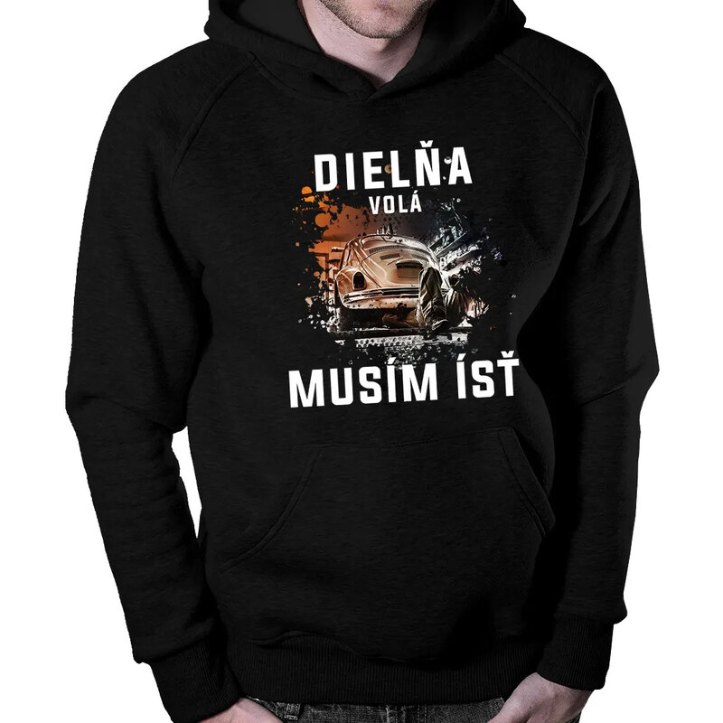 E-shop Garibald Dielňa volá, musím ísť - pánska mikina s kapucňou