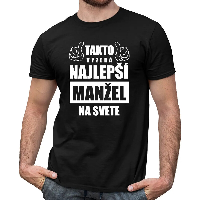 E-shop Garibald Takto vyzerá najlepší manžel na svete - pánske tričko s