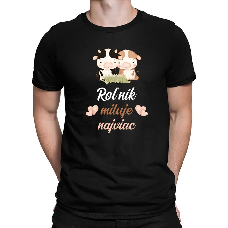 E-shop Garibald Roľník miluje najviac - pánske tričko s potlačou