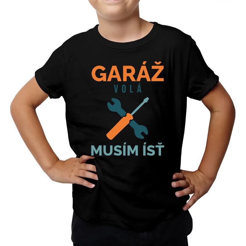 E-shop Garibald Garáž volá musím ísť - detské tričko s potlačou