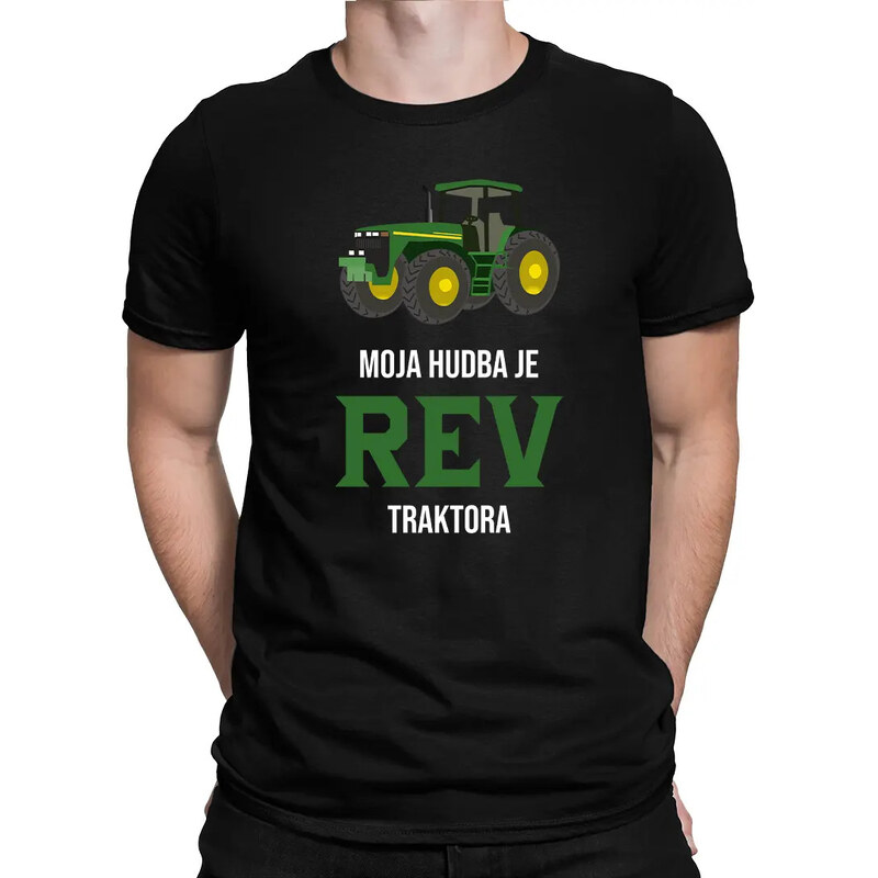 E-shop Garibald Moja hudba je rev traktora - pánske tričko s potlačou