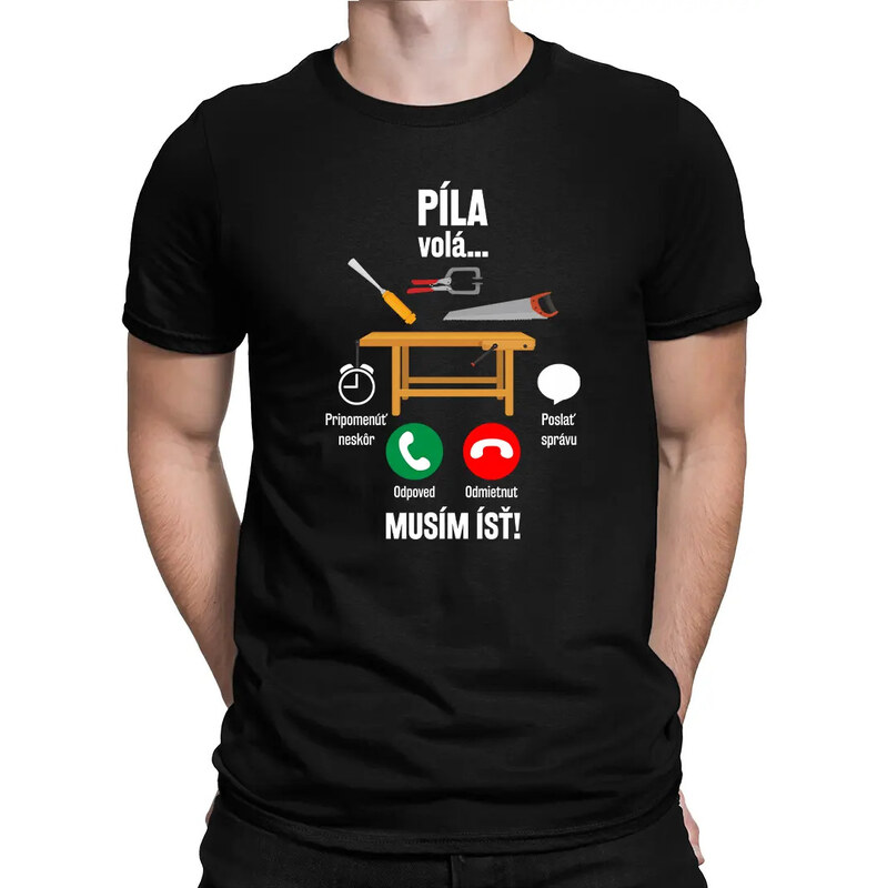 E-shop Garibald Píla volá, musím ísť - pánske tričko s potlačou