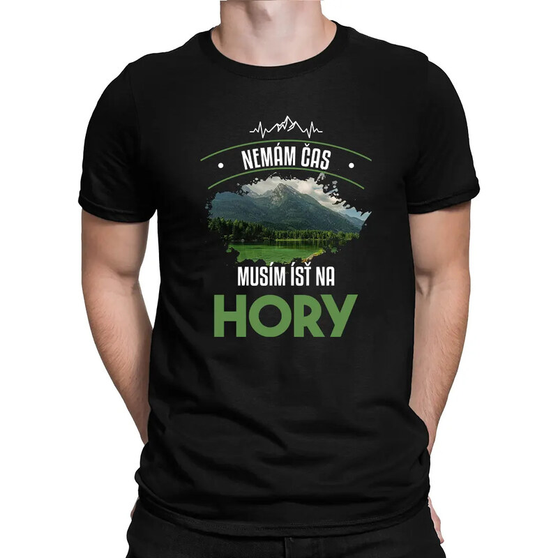 E-shop Garibald Nemám čas, musím ísť na hory - pánske tričko s potlačou