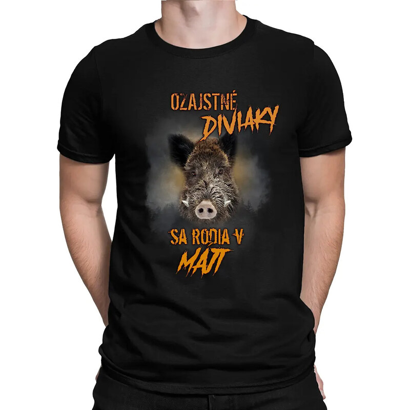 E-shop Garibald Ozajstné diviaky sa rodia v máji - pánske tričko s