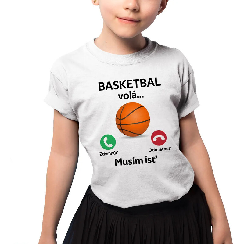 Garibald Basketbal volá, musím ísť - detské tričko s potlačou 60823768
