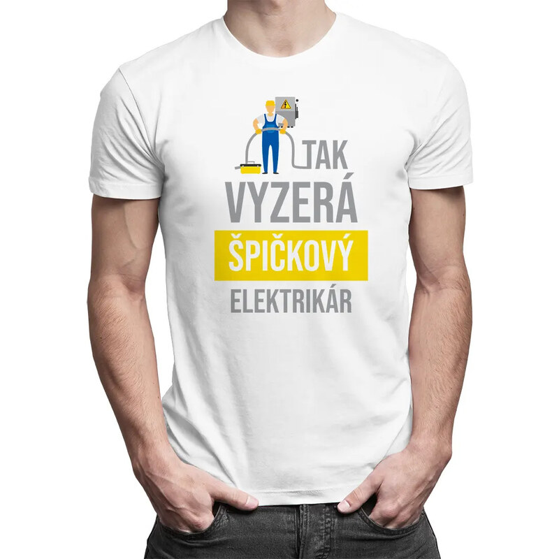 E-shop Garibald Tak vyzerá špičkový elektrikár - pánske tričko s