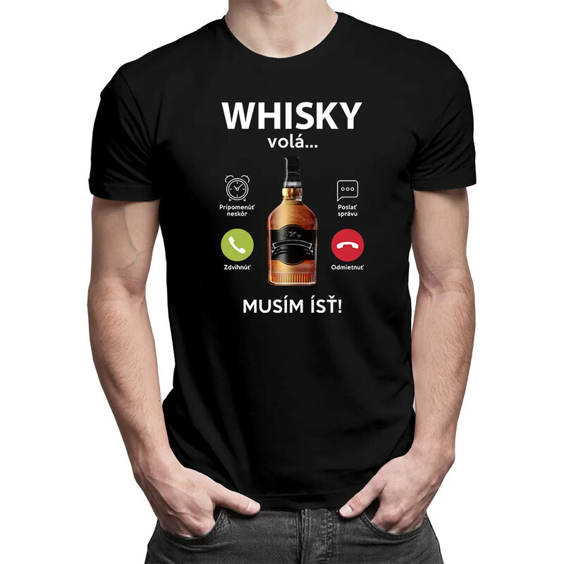 E-shop Garibald Whisky volá, musím ísť - pánske tričko s potlačou