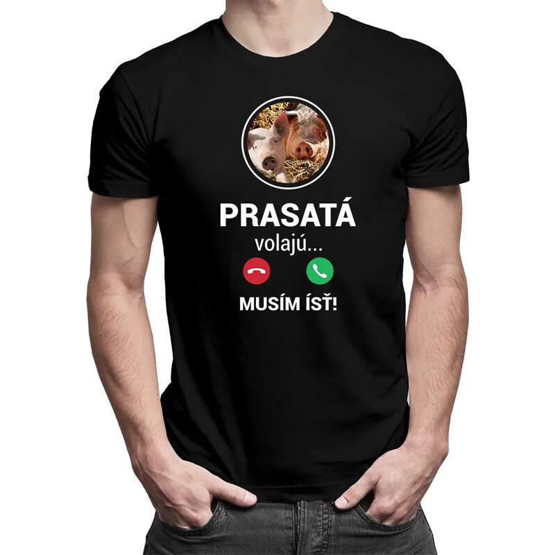 E-shop Garibald Prasatá volajú - pánske tričko s potlačou