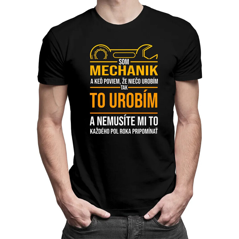 E-shop Garibald Som mechanik - pánske tričko s potlačou